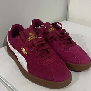 Puma Women's Sneakers in Burgundy and White